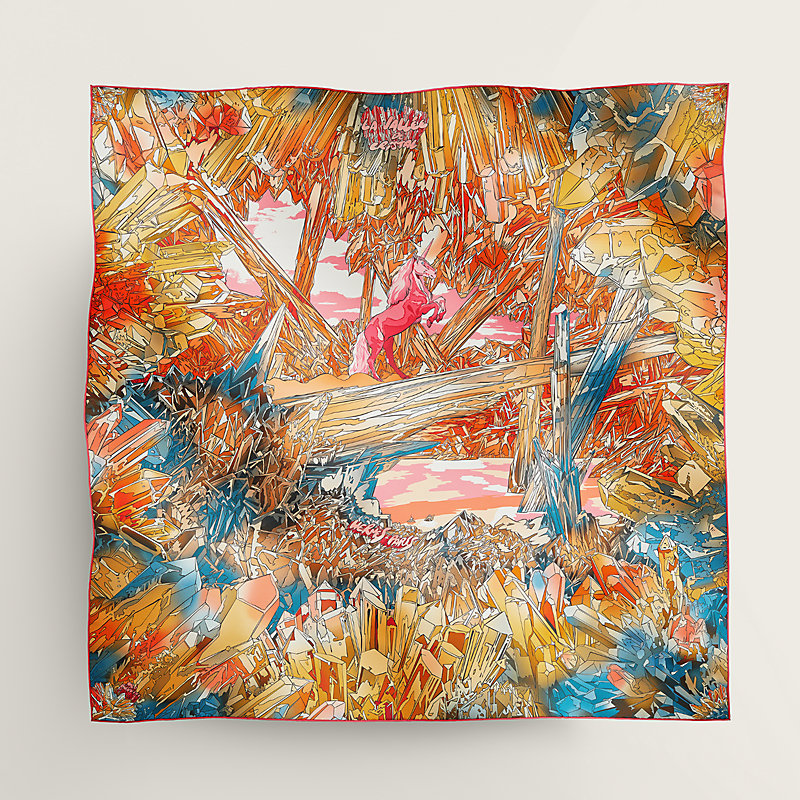 カレ 90 《ラ・ヴァレ・ドゥ・クリスタル》 | Hermès - エルメス-公式